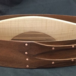 Portabotellas dividido de nogal negro con separador de arce rizado n.° 8 imagen 2