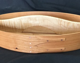 Portadocumentos dividido de cerezo con divisor de arce rizado n.° 8