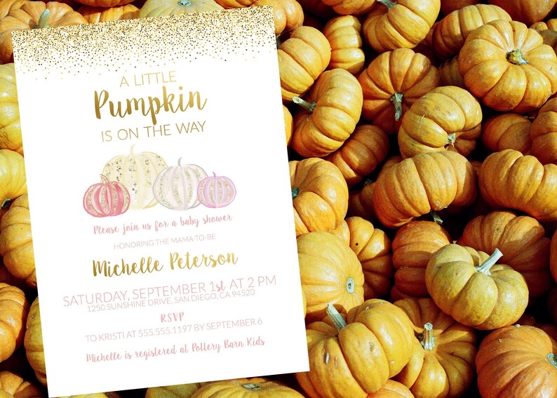 etsy pumpkin baby shower