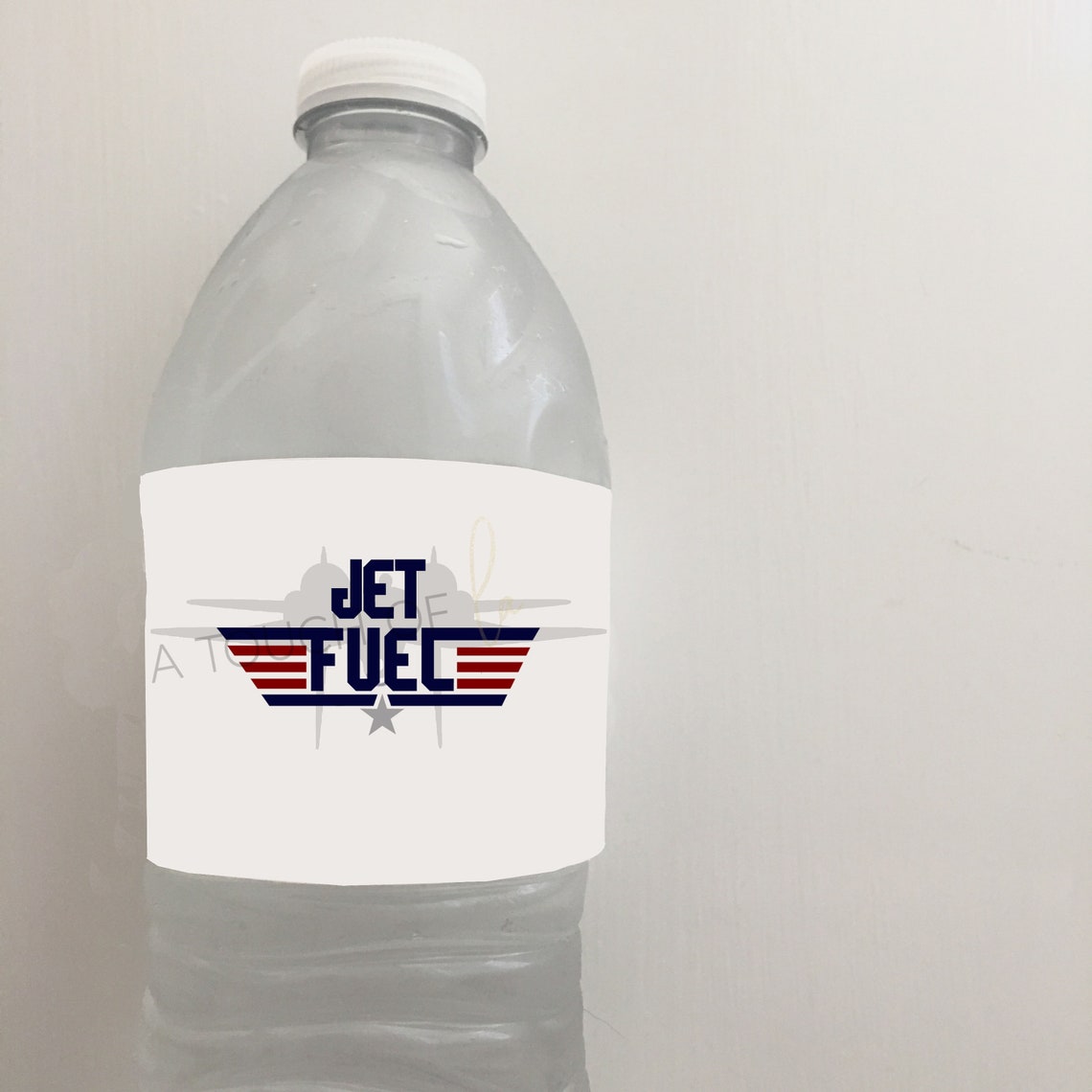 PRINTABLE Jet Fuel Top Gun Water Bottle Labels Digital Top Etsy