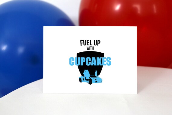 EDITABLE PRINTABLE Blue Supercar Food Tents 3.5 x 5 | Etsy