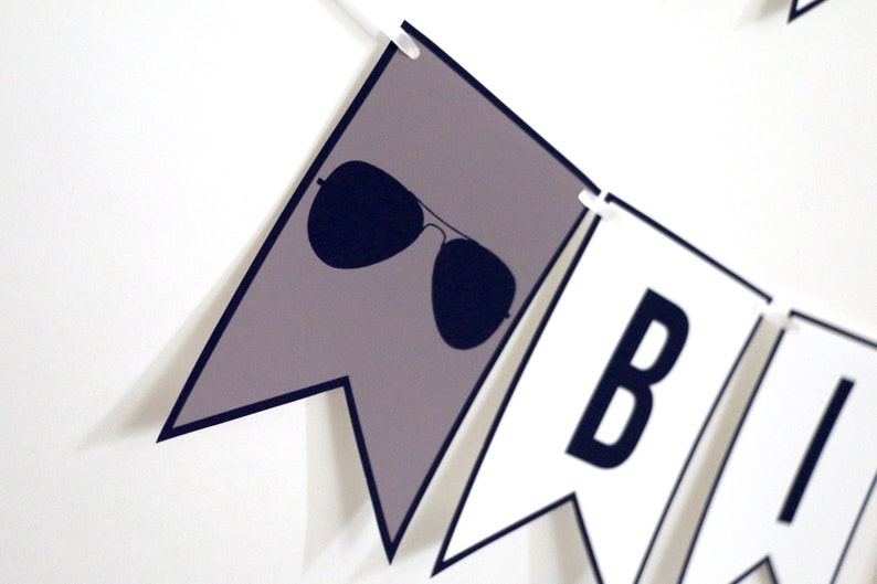 PRINTABLE Top Gun Happy Birthday Banner Digital Etsy