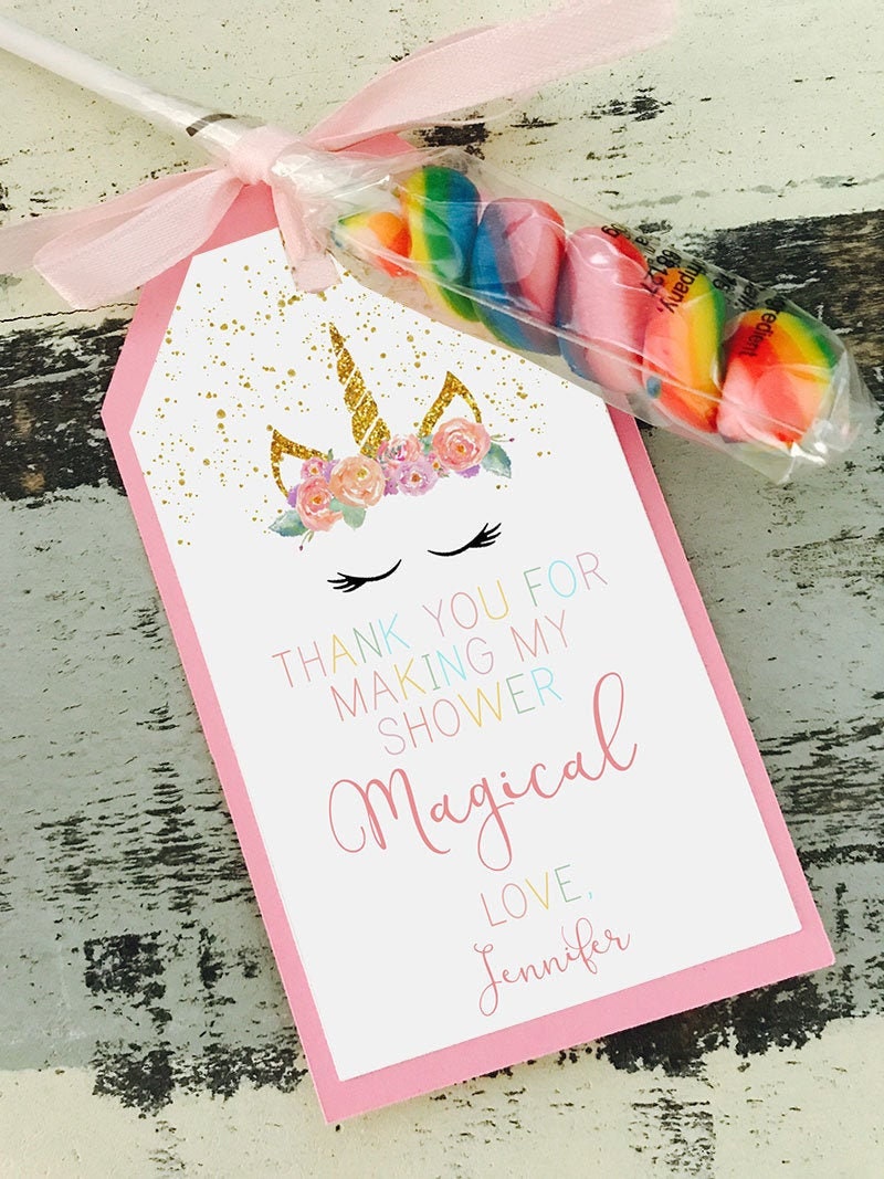Unicorn baby shower seed packets Unicorn party favors – Favor Universe