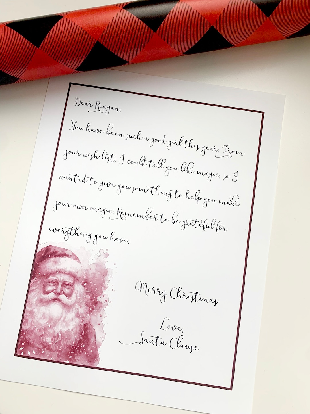 EDITABLE PRINTABLE Letter from Santa Clause Note from Santa - Etsy Portugal