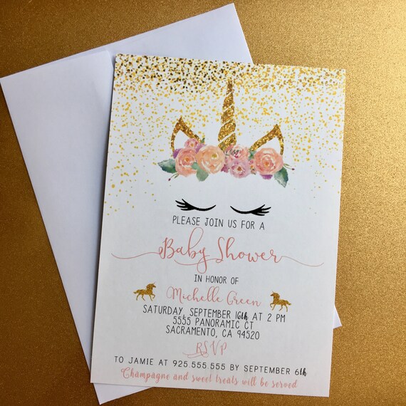Etsy unicorn cheap baby shower