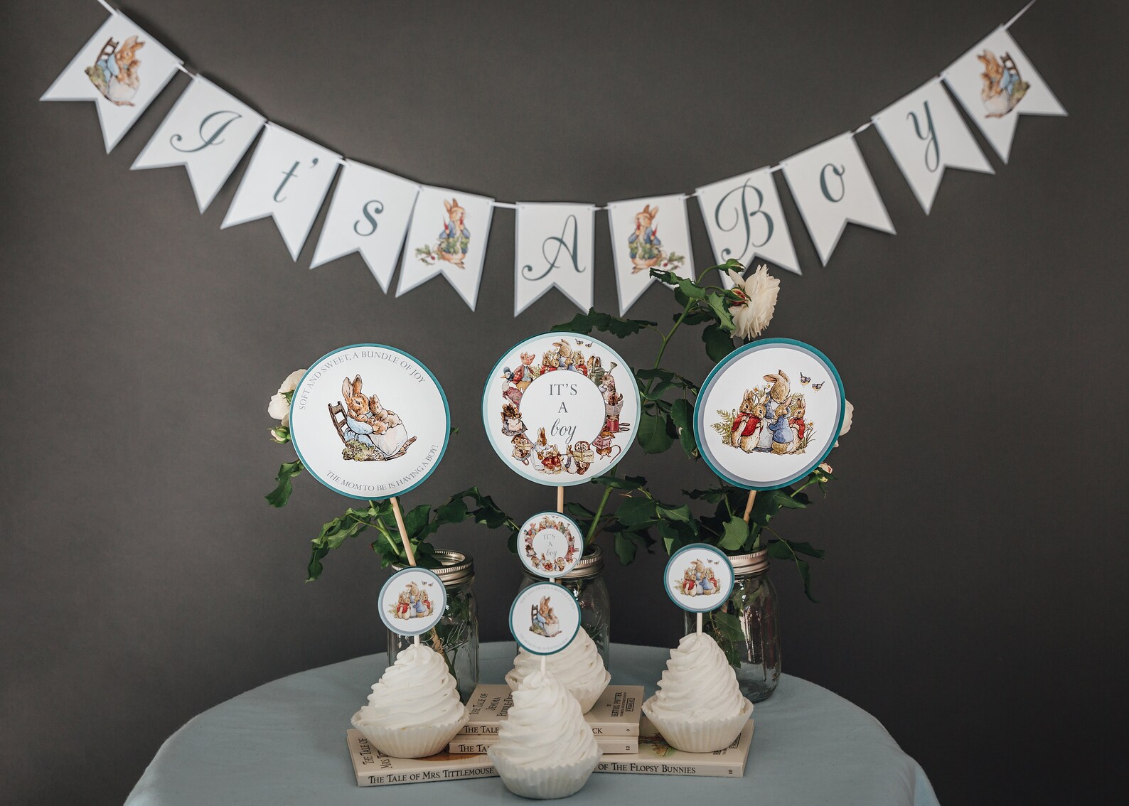 PRINTABLE Peter Rabbit Baby Shower Supplies Peter Rabbit Baby - Etsy