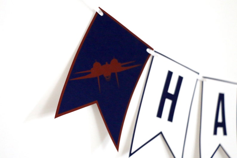 PRINTABLE Top Gun Happy Birthday Banner Digital Etsy