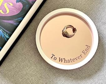Throne of Glass Ring Dish: Rose Gold Acrylic Jewelry Trinket