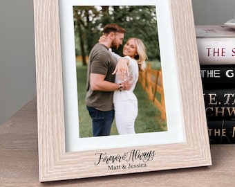 Personalized Engagement Picture Frame - Newly Engaged Gift for Couple