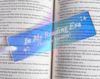 In My Reading Era Bookmark - Taylor Inspired Gift - Iridescent Acrylic Bookmark - Book Lover Gift - Fantasy Reader - Smut Books