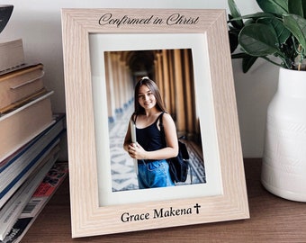 Confirmation Picture Frame - Personalized Confirmation Gift - Confirmation Gift Boy - Confirmation Gift Girl - Confirmed in Christ