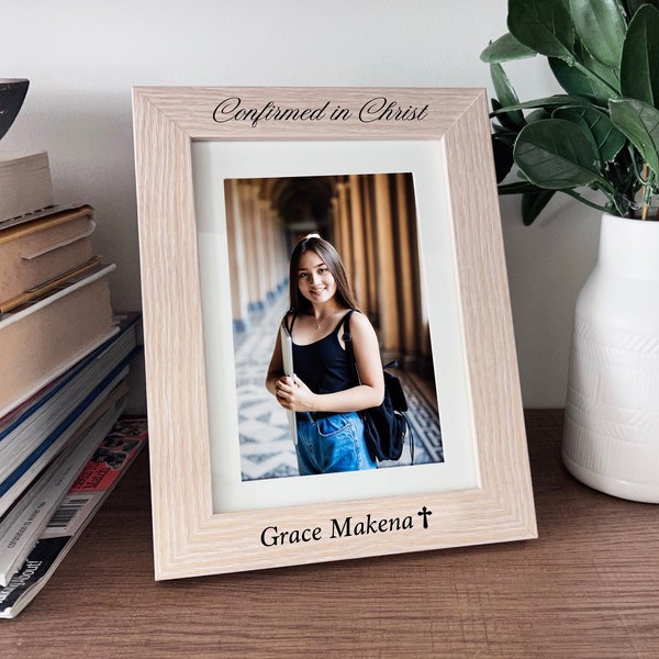 Confirmation Picture Frame - Personalized Confirmation Gift - Confirmation Gift Boy - Confirmation Gift Girl - Confirmed in Christ