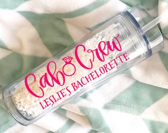 Cabo Bachelorette | Cabo Crew Tumbler | Bridesmaid Tumbler | Cabo San Lucas | Mexico Bachelorette | Custom Tumbler with Straw