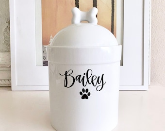 Dog Treat Container Personalized - Large Dog Treat Jar - Custom Dog Treat Jar - Puppy Gift - New Dog Treat Jar - Custom Pet Gift -