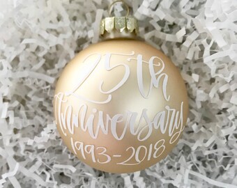 25 year anniversary ornaments