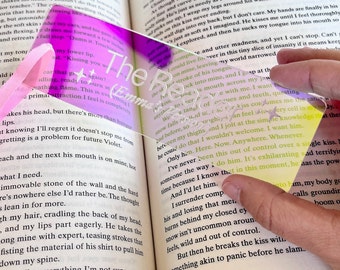 Dear Reader Midnights Inspired Bookmark - Taylor Lyrics - Iridescent Acrylic Bookmark