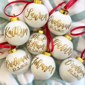 Personalised glass ornament deals