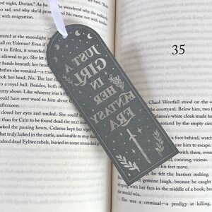 Fantasy Bookmark In My Fantasy Era Romantasy Acrylic Bookmark ACOTAR Faeries Dragons Fantasy Merch image 4