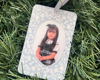 School Photo Ornament, Personalized Picture Keepsake, Gift for Mom Grandma