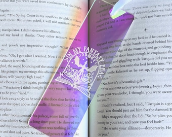 In My Fantasy Era Bookmark - Romantasy Acrylic Bookmark - Fantasy Bookclub Gift - ACOTAR Faeries Dragons -