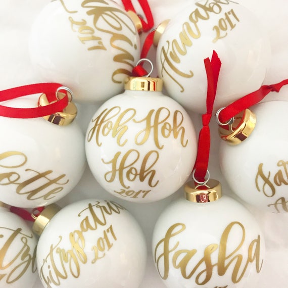 personalized bridesmaid ornaments