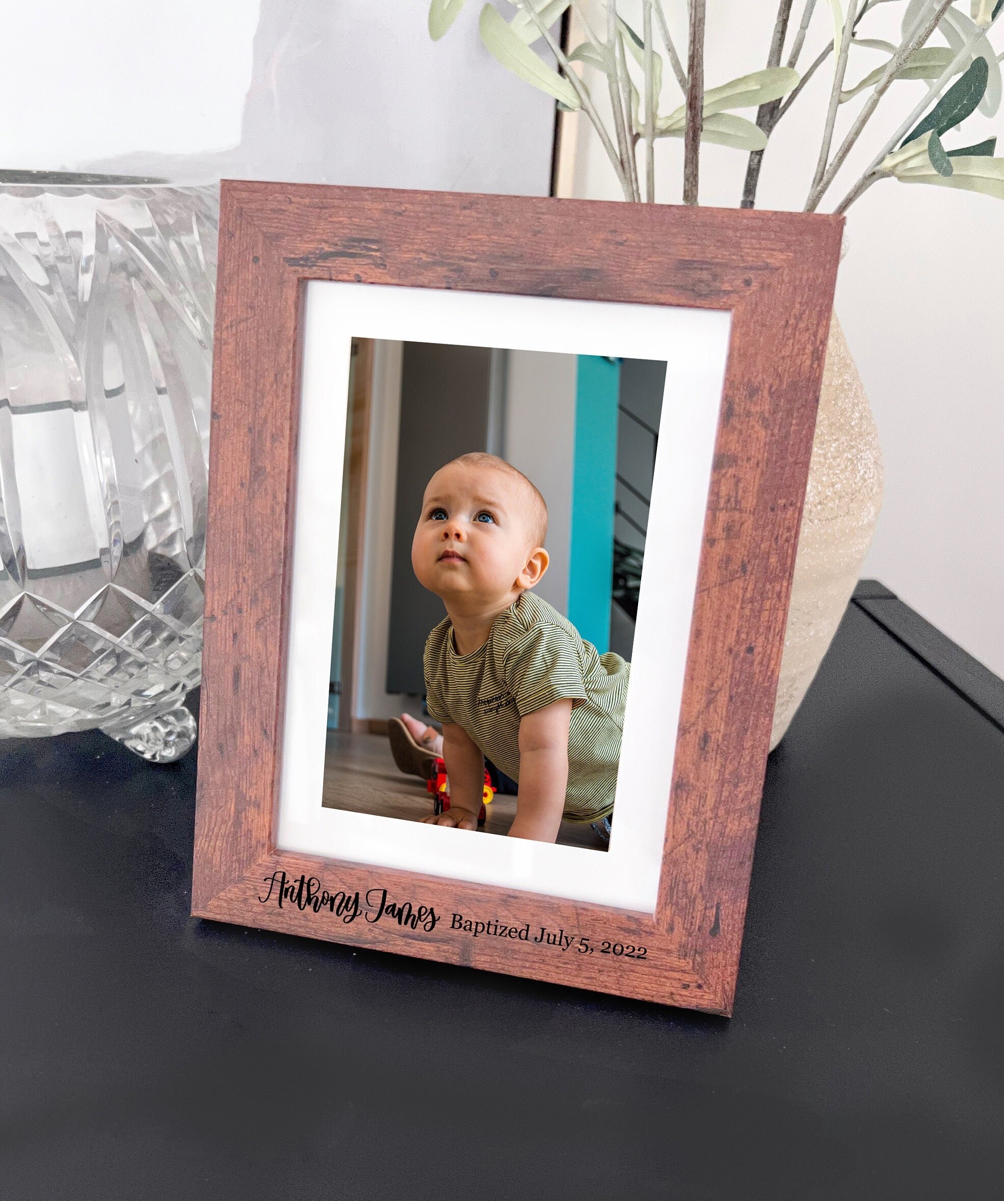 Baptism Frames for Boy Etsy