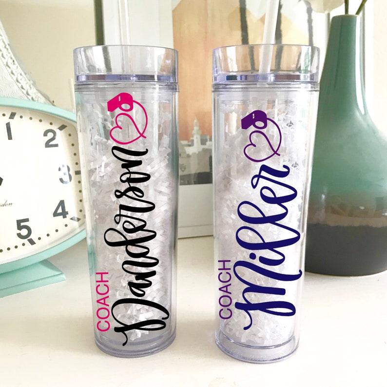 Coach Gift Personalized Custom Coach Water Bottle Softball Etsy