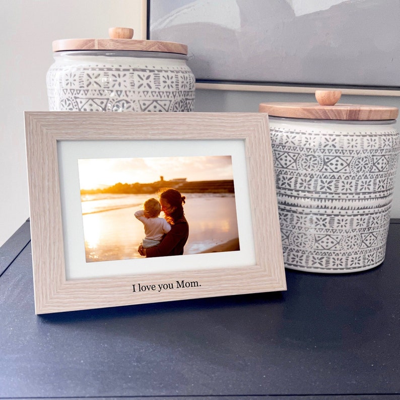 Personalized Mothers Day Picture Frame I Love You Mom Etsy