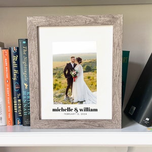 Engraved Wedding Portrait Frame