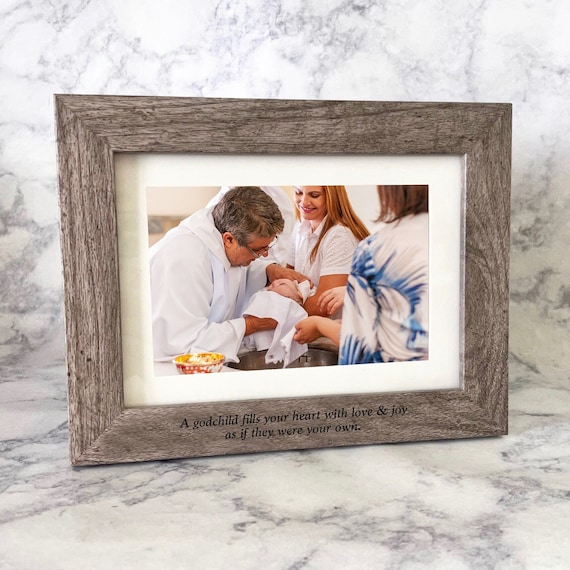Godparent Frame Personalized Godmother Gift Engraved Wood Etsy