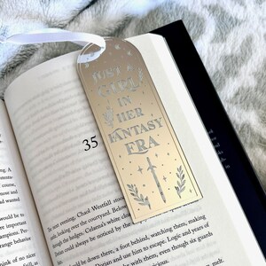 Fantasy Bookmark In My Fantasy Era Romantasy Acrylic Bookmark ACOTAR Faeries Dragons Fantasy Merch image 2