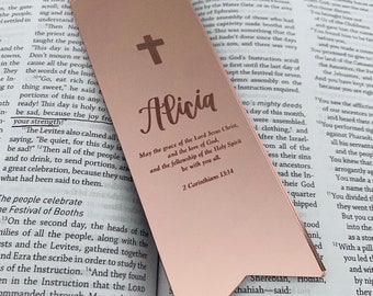 Custom Bible Bookmark - First Communion Gift for Girl - Holy Communion Keepsake - Confirmation Gifts - Confirmation Bookmark