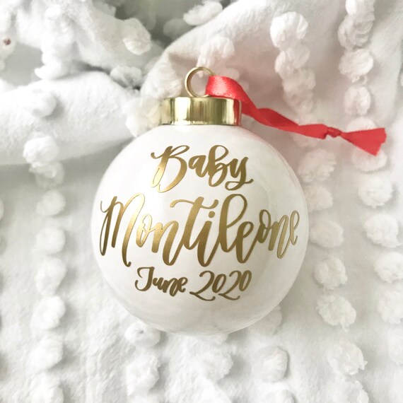baby announcement ornament