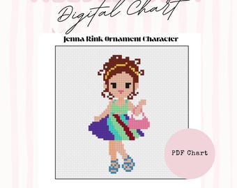 13 Going on 30 Needlepoint Chart - Movie Character PDF - Modern Pop Culture Cross Stitch