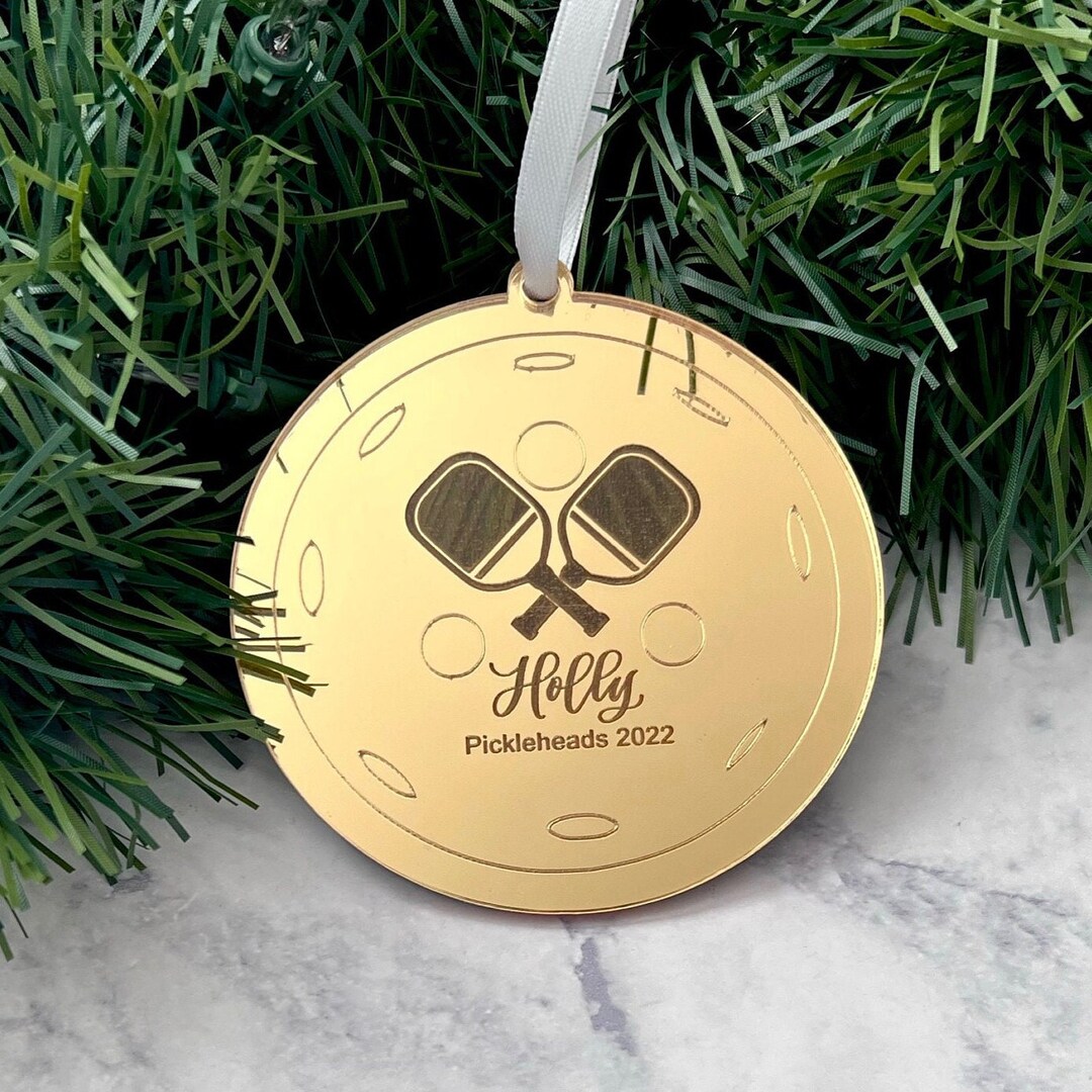 Pickleball Ornament Personalized Pickleball Gift Acrylic Etsy