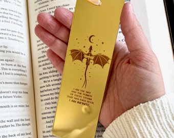 Lightning Wielder Bookmark - Dragon Bookmark - Romantasy Book Lover Gift - Dragon Rider - I am Infinite - Violet Fourth Wing