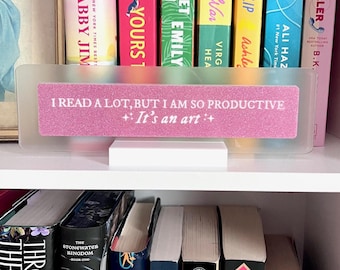 Bookish Quote Acrylic Bookshelf Decor – Taylor Inspired Gift