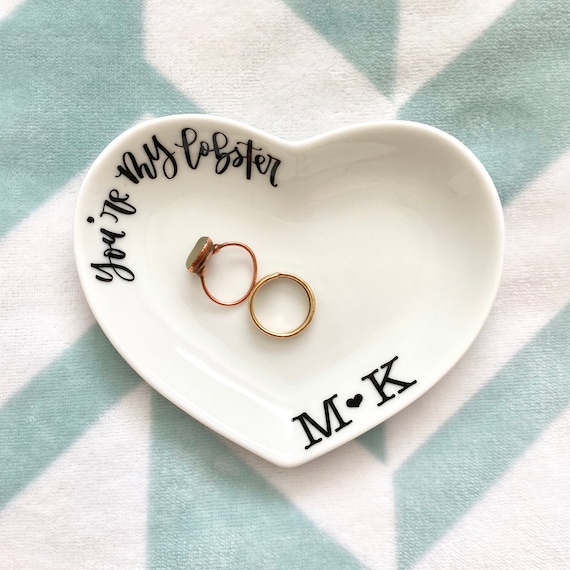 Etsy personalized shop ring dish