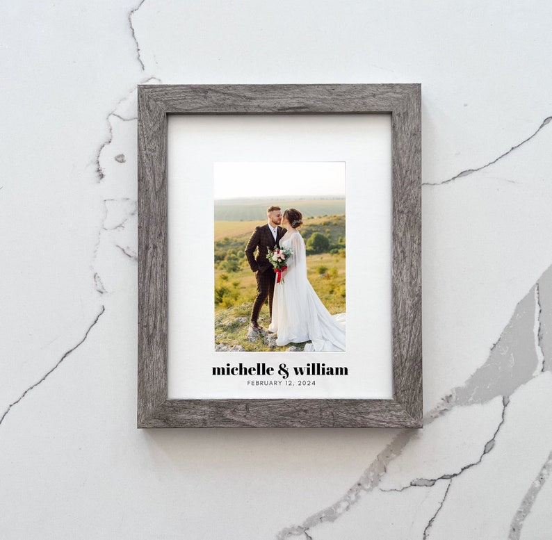 Personalized Wedding Day Picture Frame