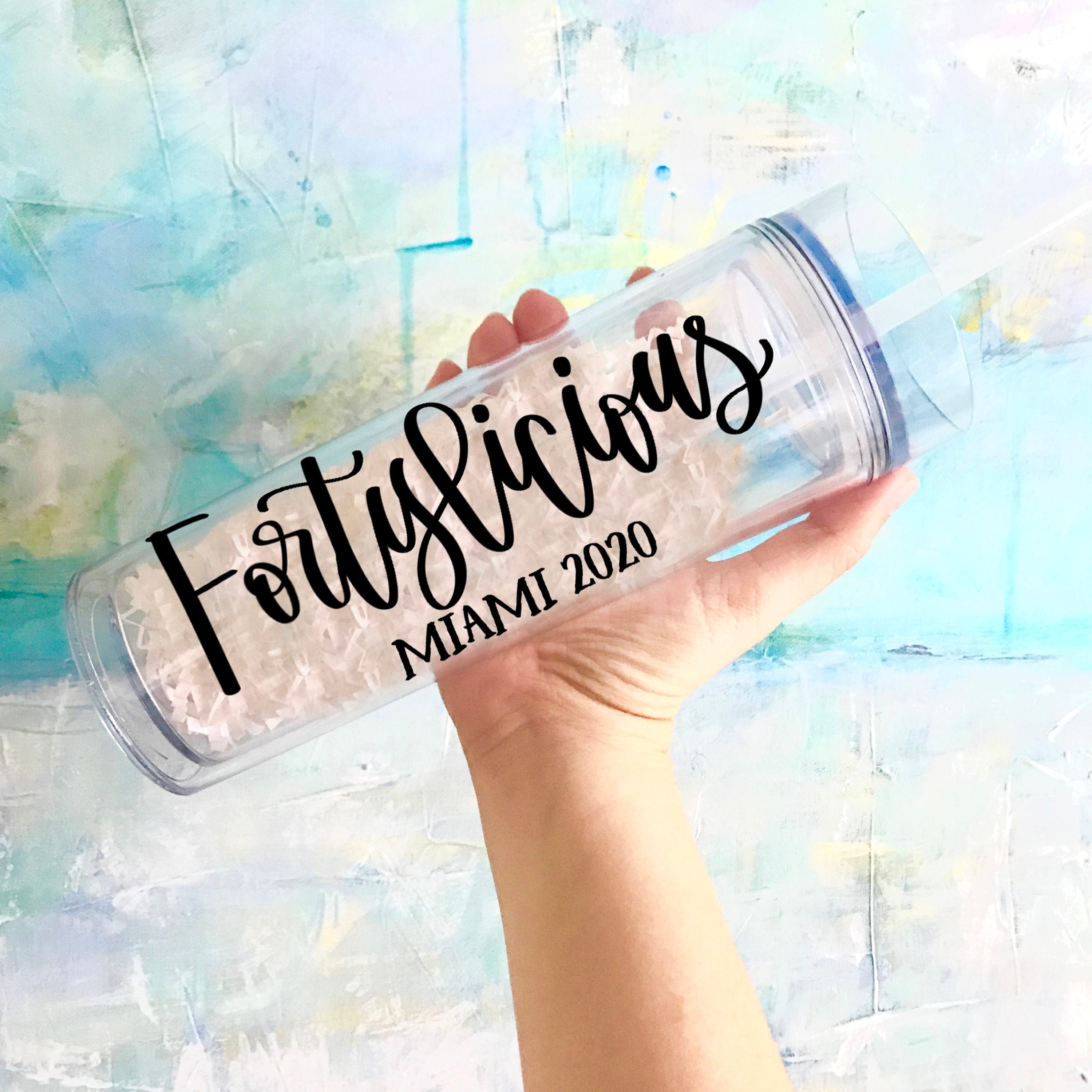 Fortylicious Birthday - 40th Birthday Trip - 40th Birthday Tumblers -…