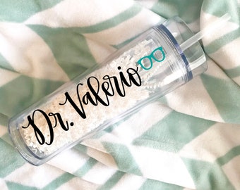 Optometrist Gift - Personalized Optometrist Tumbler  - Optometry Graduation Water Bottle - Optometry Student Gift - Eye Doctor