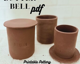 Butter Bell Printable Pottery Template