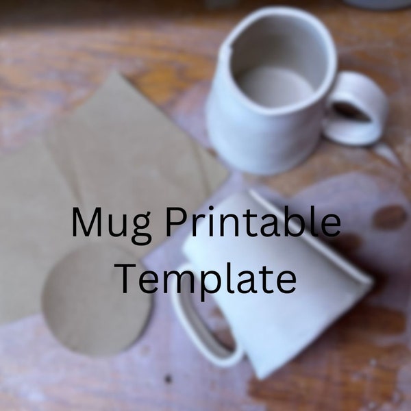 Ceramic Mug Printable Pottery Template