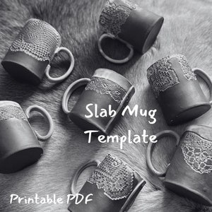PDF Ceramic Mug Printable Pottery Template