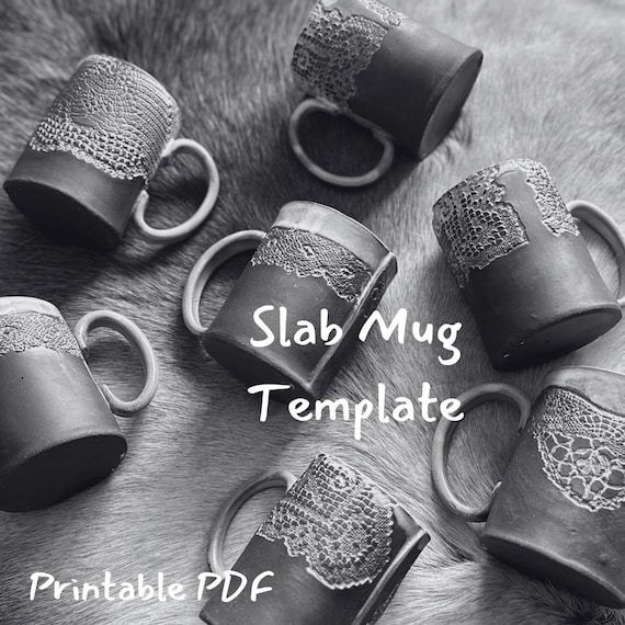 PDF Ceramic Mug Printable Pottery Template