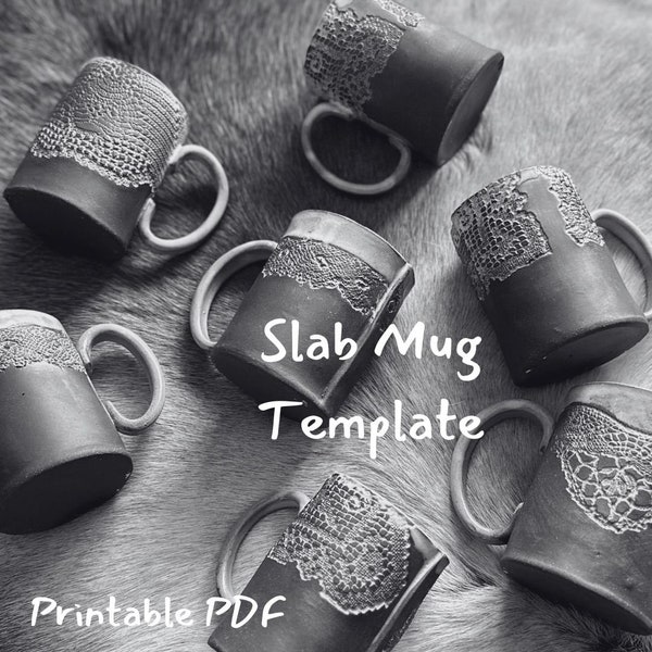 Printable Ceramic Mug Template - Etsy