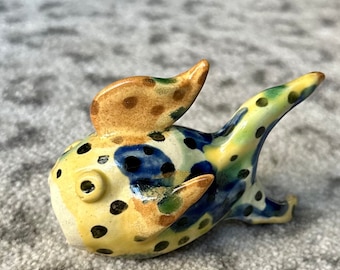 Petite Ceramic Spotted Fish