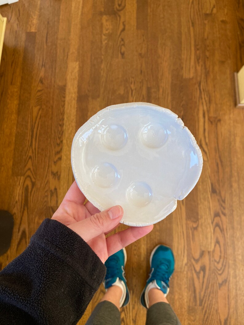Organic shaped petite paint palette