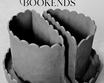 Plantilla imprimible de sujetalibros para macetas con borde festoneado (PDF)