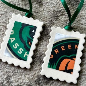 Postage Stamp Ornament Greensboro Grasshoppers